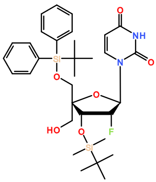 (图片) MC004723 3'-O-TBS-5'-O-TBDPS-2'-F-4'-C-(hydroxymethyl)-2'-dU